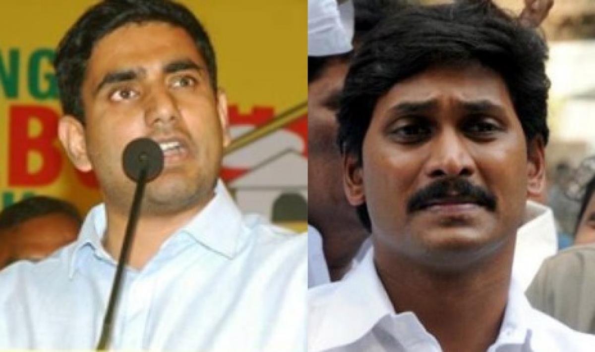 Nara Lokesh lashes out at Jagan for remarks against Chandrababu